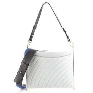 Chloe Roy Clutch Quilted Leather Medium Blue